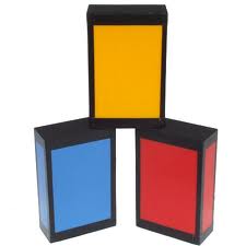 Set of 3 Jac Products Glow in the Dark Cigar Boxes Professional Box Juggling 